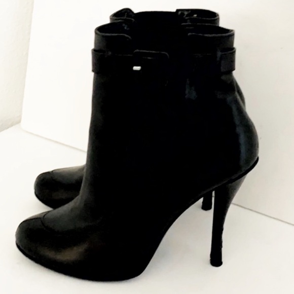 Authentic Robert Clergerie Paris black leather ankle boots booties fit Sz 9 - Picture 3 of 10
